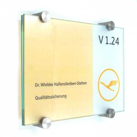 Glasschilder-Tuerschilder